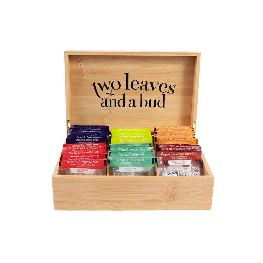 Classic Bamboo Tea Chest – Two Leaves and a Bud